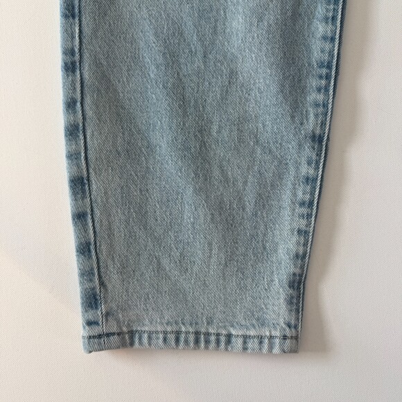 Good American Mom Jeans Women's Sz 10 / 30 High Waist Distressed Light Wash Blue - Picture 8 of 16